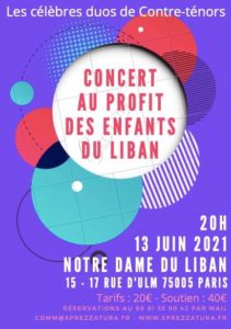 Lire la suite à propos de l’article Concert pour les Enfants du Liban