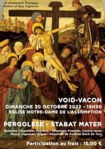 Lire la suite à propos de l’article Concert Stabat Mater à Void-Vacon